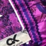 Eid Branded Lawn 3 Piece featuring colorful purple and pink design, perfect for festive celebrations.