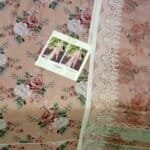 Beautiful floral MTJ lawn 3 piece outfit with intricate lace detailing, perfect for summer occasions.