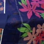 Elegant lawn 3 piece outfit with floral design.