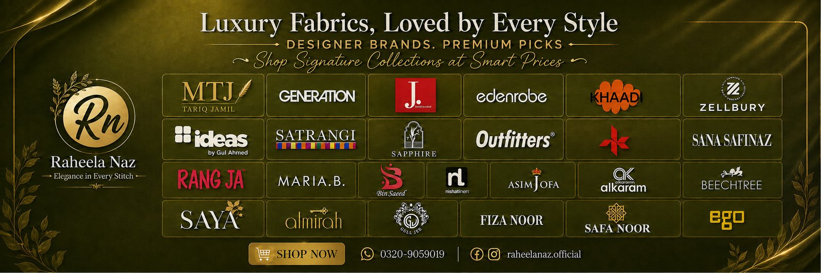Pakistan's top fashion brands with discounted prices. Shop now
